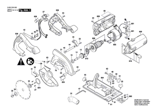 BOSCH Motorgehäuse | Ersatzteile für PKS 55, PKS 55A - 1609203Y12