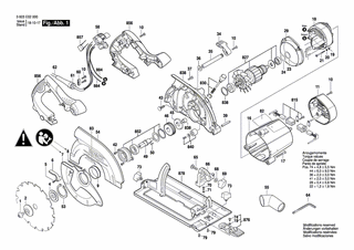 BOSCH Schraube | Ersatzteile f�r PKS 66AF - 1609203Y41