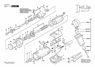 BOSCH Hinweisschild | Ersatzteile für Hf-Geradschleifer | 3601119236