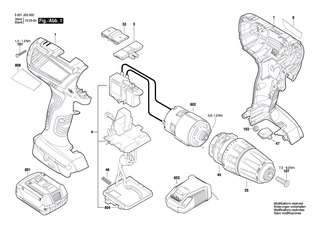BOSCH Kontakthalter | Ersatzteile f�r GHO 14,4 V-LI, GSB 14,4 VE-2LI - 1609280474
