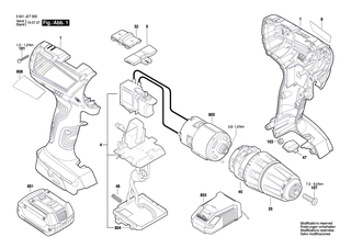 BOSCH Druckfeder | Ersatzteile f�r GSB 18 VE-2LI, GSB 14,4 VE-2LI - 1609280477