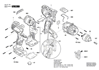 BOSCH Druckfeder | Ersatzteile f�r GSB 18 VE-2LI, GSB 14,4 VE-2LI - 1609280477