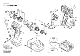 BOSCH Kontakthalter | Ersatzteile f�r GWS 18 V-LI, GGS 18 V-LI - 1609280478
