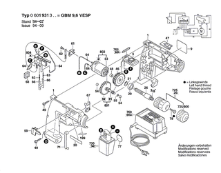BOSCH Zahnwelle Z=10/19/81 | Ersatzteile f�r GBM 7,2 VRL, GBM 9,6 VRL - 1609340005