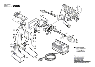 BOSCH Zahnradsatz Z=58/67 | Ersatzteile f�r GBM 7,2 VRL, GBM 9,6 VRL - 1609340007