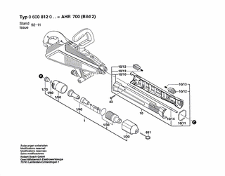 BOSCH Deckel | Ersatzteile f�r AHR 700 - 1609350262