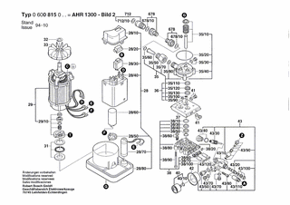 BOSCH Schraube | Ersatzteile f�r AHR 1300 - 1609350392