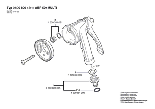 BOSCH O-Ring 11x2,5 MM | Ersatzteile f�r AHW 1/2, AHW 3/4 - 1609351000