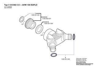 BOSCH O-Ring 11x2,5 MM | Ersatzteile f�r AHW 1/2, AHW 3/4 - 1609351000