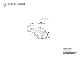 BOSCH Flachdichtung �22x�30x3=1 | Ersatzteile f�r AHW 1, AHW 200 - 1609351003