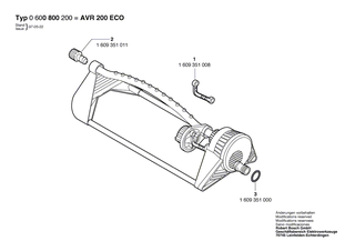 BOSCH Schwenkhebel | Ersatzteile f�r AVR 200 ECO, AVR 220 MASTER - 1609351008