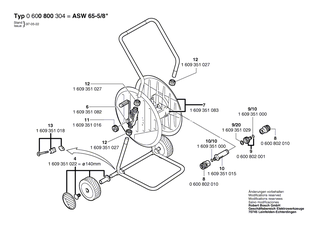 BOSCH Hohlachse | Ersatzteile f�r ASW 65-1/2, ASW 120 XL - 1609351015
