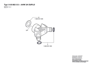 BOSCH Flachdichtung �15x�24x4,5=3/4 | Ersatzteile f�r AHW 3/4, AHW 3/4 DUPLO - 1609351029