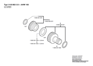 BOSCH Flachdichtung �15x�24x4,5=3/4 | Ersatzteile f�r AHW 3/4, AHW 3/4 DUPLO - 1609351029