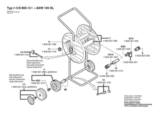 BOSCH Achse | Ersatzteile f�r ASW 65-1/2, ASW 120 XL - 1609351082