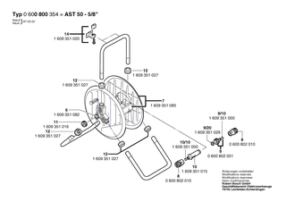 BOSCH Achse | Ersatzteile f�r ASW 65-1/2, ASW 120 XL - 1609351082