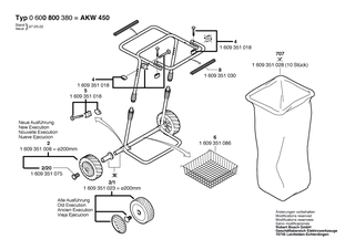 BOSCH Rad �200 MM | Ersatzteile f�r ASW 120 XL, ASW 120 XL-5/8 - 1609351088
