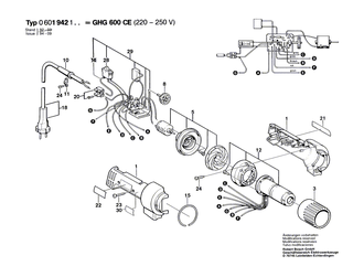 BOSCH Anschlussklemme 2-POLIG | Ersatzteile f�r GHG 600 CE, PSP 260 - 1609390042