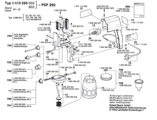 BOSCH Netzanschlussleitung | Ersatzteile f�r PSP 260, PLP 100 - 1609390043