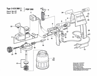 BOSCH Handgriff | Ersatzteile f�r PSP 260 - 1609390347