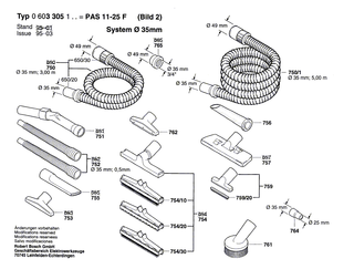 BOSCH Fl�chenb�rste | Ersatzteile f�r GAS 1000 RF, GAS 10-50 RFK - 1609390493