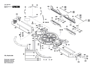 BOSCH Schraube | Ersatzteile f�r GCM 12 SDE, GCM 12 GDL - 1609B00223