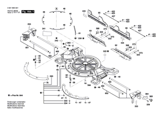 BOSCH Schraube | Ersatzteile f�r GCM 12 JL, GCM 12 GDL - 1609B00263