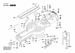BOSCH Blechschraube | Ersatzteile f�r GCM 12 JL, GCM 12...