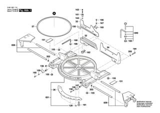 BOSCH Scheibe | Ersatzteile f�r GCM 8 SJL, GCM 8 SDE - 1609B00669