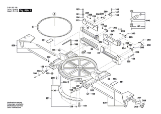 BOSCH Scheibe | Ersatzteile f�r GCM 8 SJL, GCM 8 SDE - 1609B00669