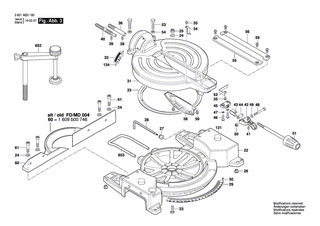 BOSCH Schraube | Ersatzteile f�r GCM 10 J - 1609B00740