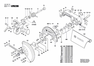 BOSCH Federsteg | Ersatzteile f�r GCM 10 J - 1609B00761