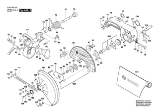 BOSCH Drehfeder | Ersatzteile f�r GCM 10 J - 1609B00802