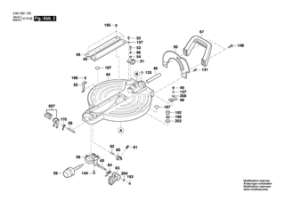 BOSCH Gleitbacke | Ersatzteile f�r GCM 8 SJL, GCM 8 SDE - 1609B01464