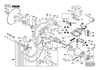 BOSCH Verschleissplatte | Ersatzteile f�r GCM 800 SJ, GCM 80 SJ - 1609B01602