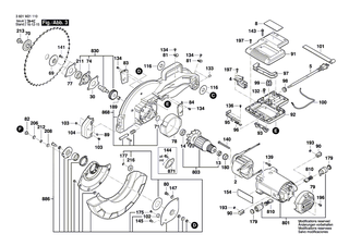 BOSCH Verschleissplatte | Ersatzteile f�r GCM 800 SJ, GCM 80 SJ - 1609B01602