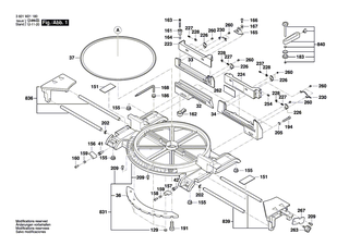 BOSCH Nuss | Ersatzteile f�r GCM 8 SJL, GCM 12 JL - 1609B01654