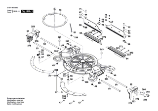 BOSCH Verschleissplatte | Ersatzteile f�r GCM 12 GDL - 1609B02359