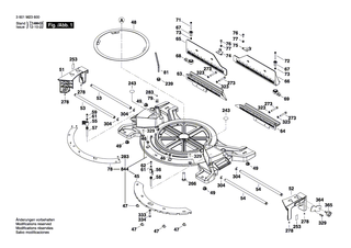 BOSCH Verschleissplatte | Ersatzteile f�r GCM 12 GDL - 1609B02359