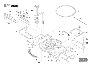 BOSCH Verschleissplatte | Ersatzteile f�r GCM 800 SJ, GCM 80 SJ - 1609B03714