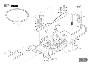 BOSCH Verschleissplatte | Ersatzteile f�r GCM 800 SJ, GCM 80 SJ - 1609B03714