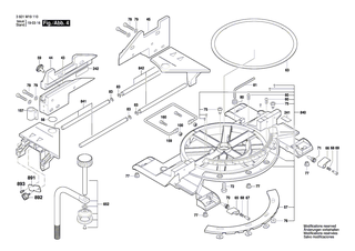 BOSCH Gehrungslineal | Ersatzteile f�r GCM 8 SJL - 1609B06954