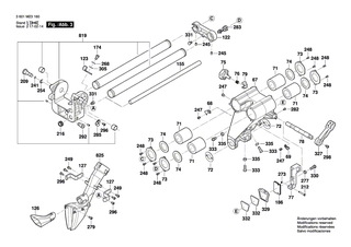 BOSCH Schalthebel | Ersatzteile f�r GCM 8 SJL, GCM 8 SDE - 1609B03733