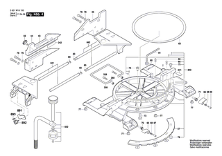 BOSCH Spezialschraube | Ersatzteile f�r GCM 8 SJL, GCM 8 SDE - 1609B04067