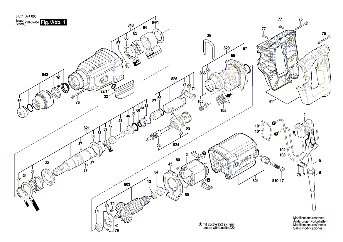 Схема перфоратора бош 2 28 f