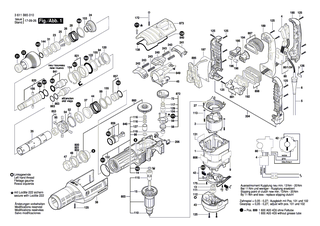 BOSCH Abstandshülse | Ersatzteile für GBH 8-45 DV, GBH 8-45 D - 1610190071
