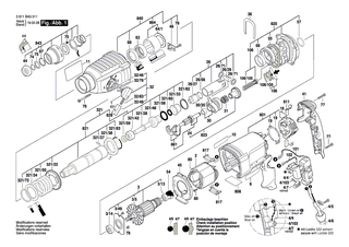 BOSCH Schl�ger | Ersatzteile f�r GBH 2-26 E, GBH 2-26 RE - 1610311018