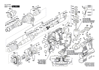 BOSCH Schläger | Ersatzteile für GBH 3-28 DRE, GBH 3-28 DFR - 1610311019