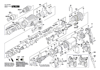 BOSCH Gummibuchse | Ersatzteile für GBH 2-26 E, GBH 2-26 RE - 1610502016