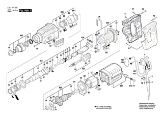 BOSCH Gummibuchse | Ersatzteile für GBH 2-26 E, GBH 2-26 RE - 1610502016